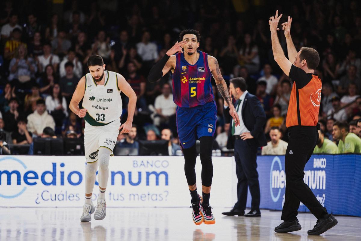 Killian Tillie en el duelo ante el Barça.