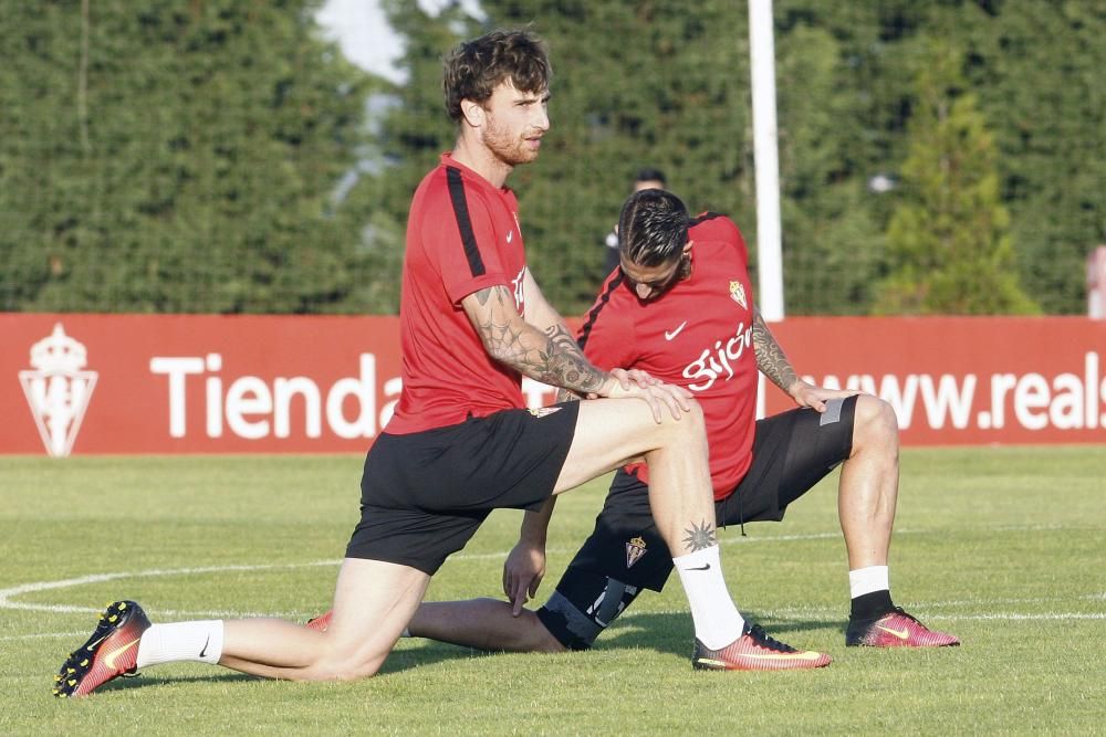 Entrenamiento del Sporting de Gijón