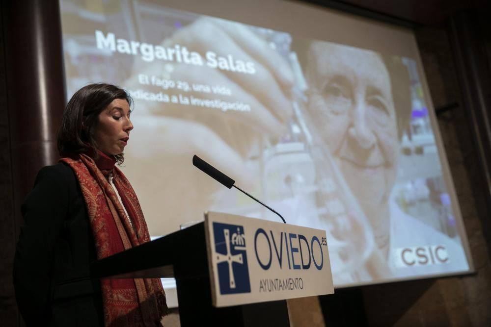 Homenaje póstumo en Oviedo a Margarita Salas