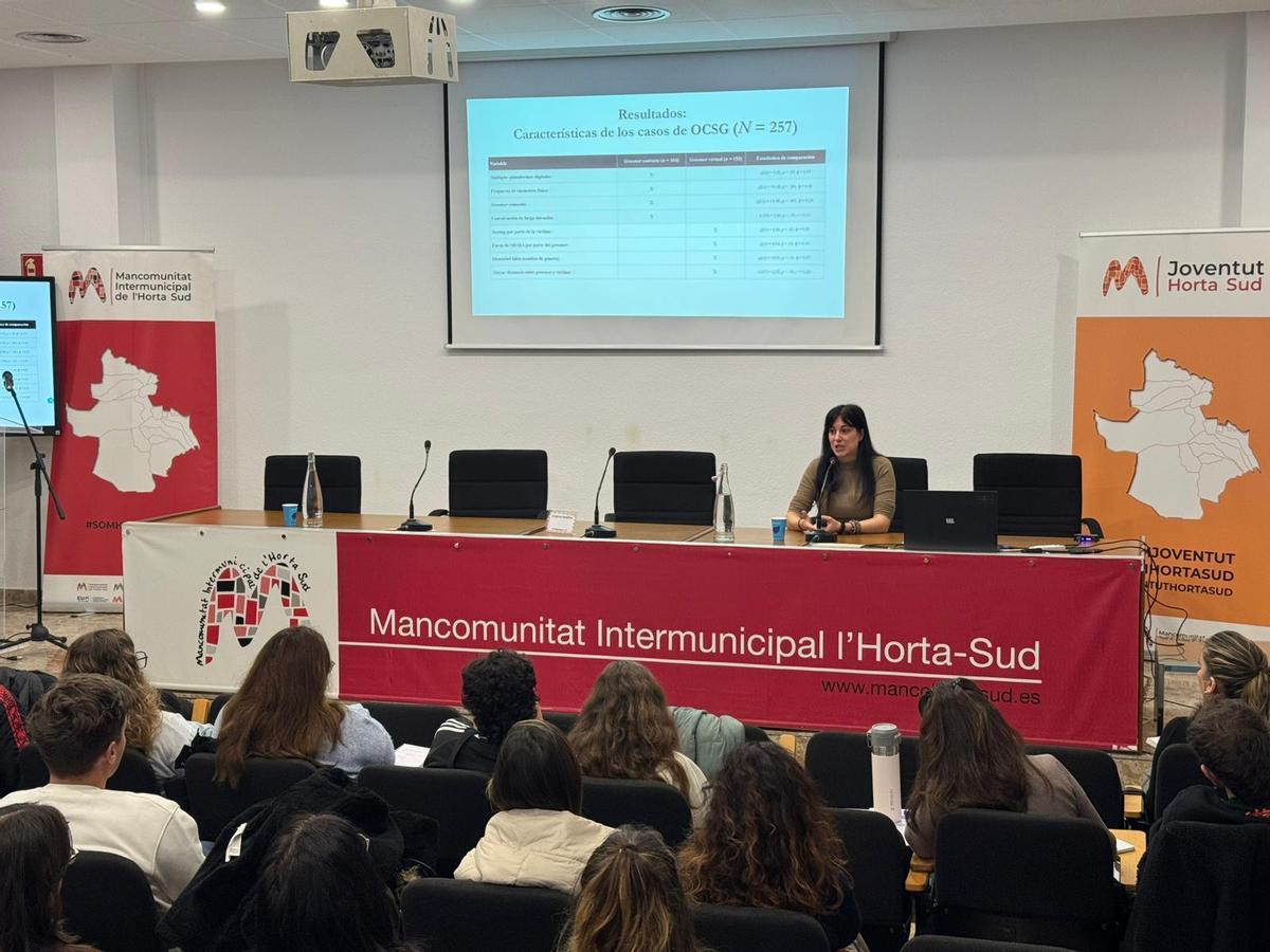 Virgina Soldino en las jornadas.