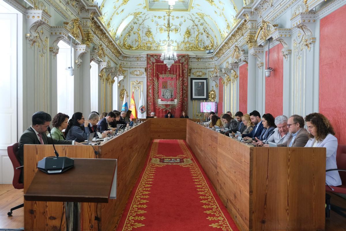 Pleno extraordinario celebrado este viernes en Las Palmas de Gran Canaria
