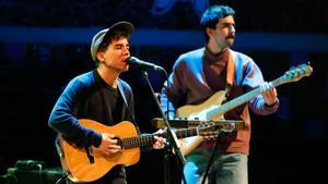 Ferran Palau, durante el concierto en el Palau de la Música en la apertura del festival Guitar BCN.