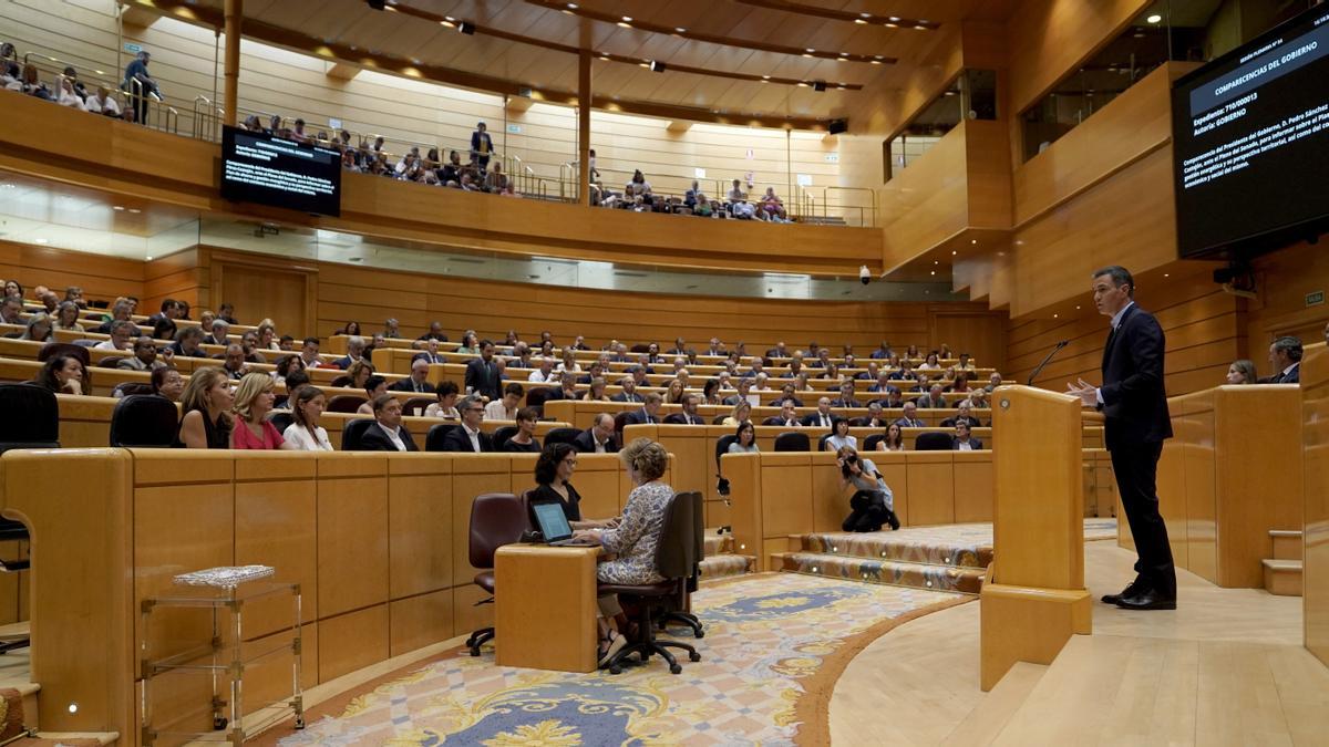 Comparecencia del Presidente del Gobierno, Pedro Sánchez, ante el Pleno del Senado, para informar sobre el Plan de choque de ahorro y gestión energética en climatización y su perspectiva territorial. En el que participará Alberto Núñez Feijóo, Partido Popular.