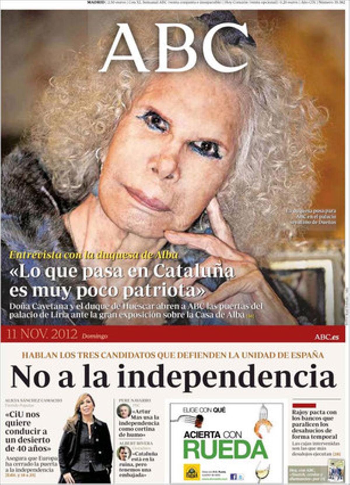 Portada de l’’ABC’.