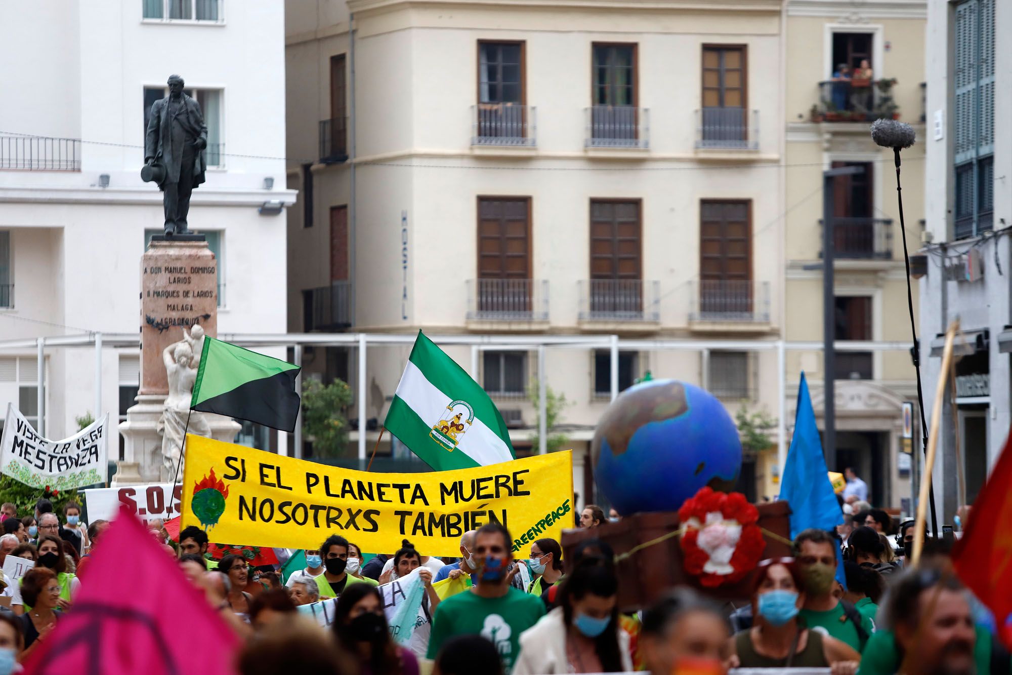 Manifestación 'Juicio por el clima' por las calles de Málaga