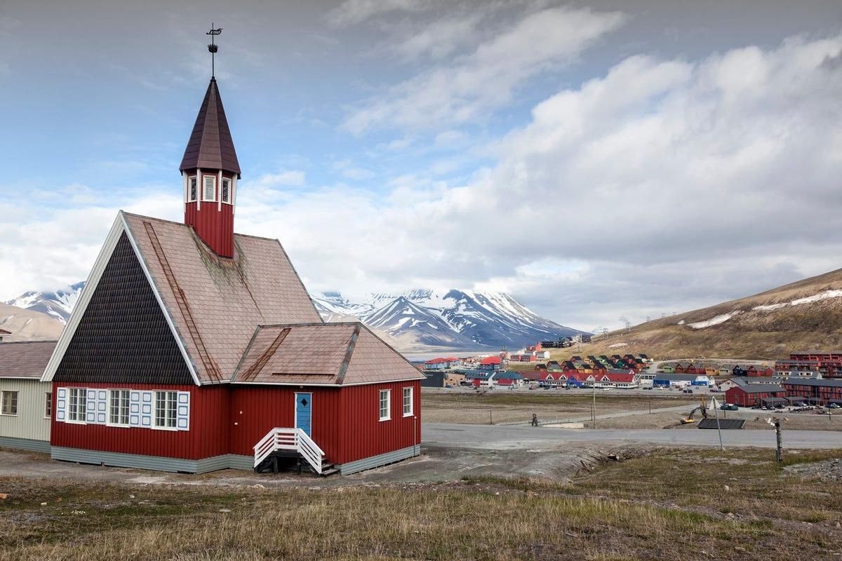 Iglesia de Longyearbyen, la capital de las Svalbard