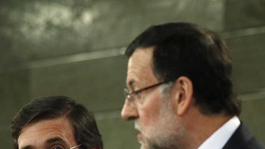 Passos Coelho y Rajoy.