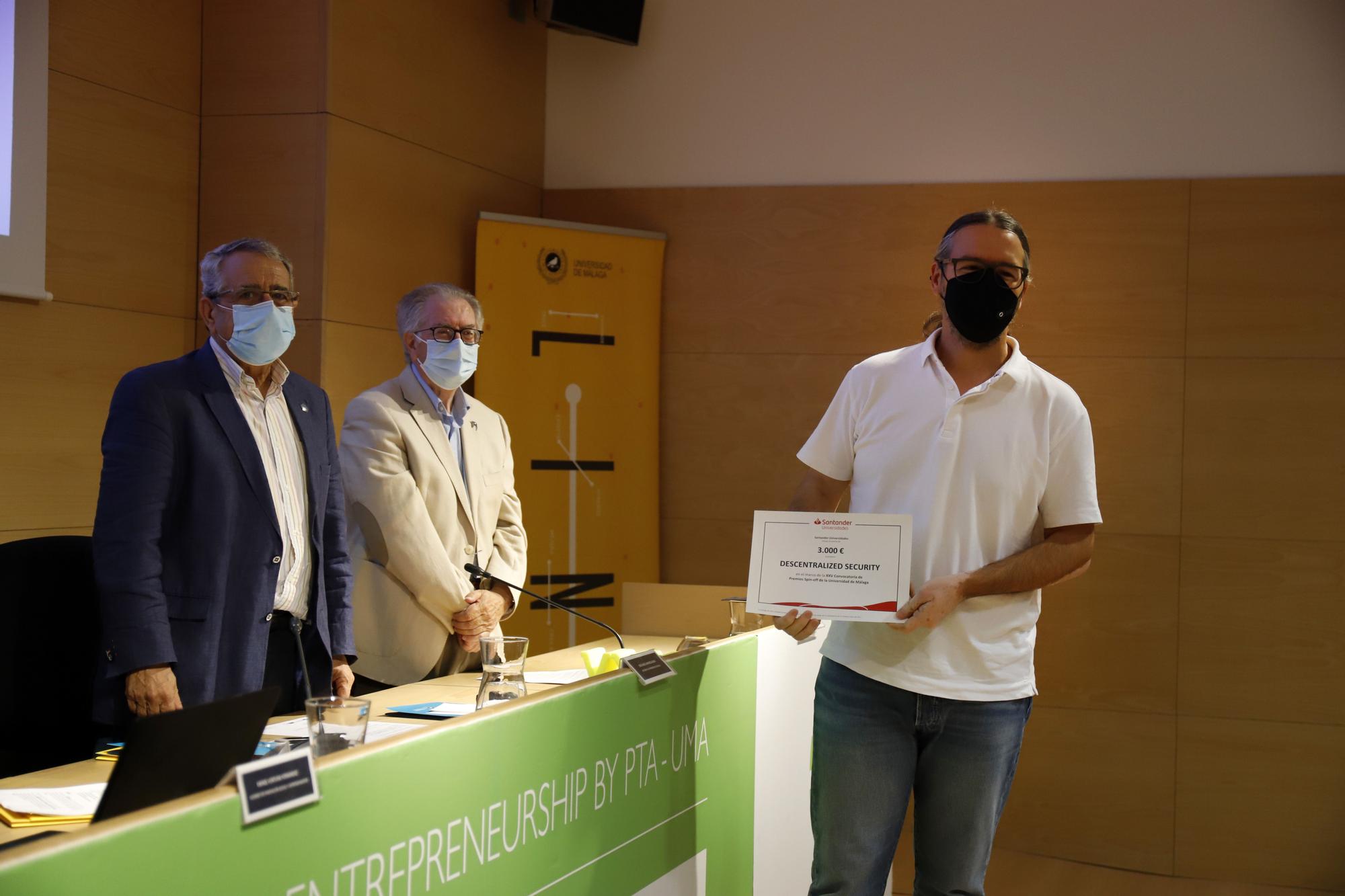 Entrega de los premios Spin-Off de la Universidad de Málaga