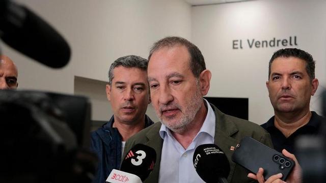 El conseller de Justícia, Ramon Espadaler, aquest dissabte des del Vendrell.