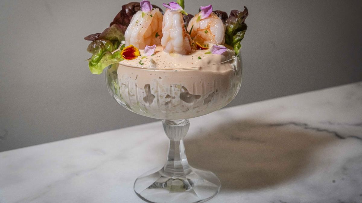 El cóctel de langostinos de Piropo.