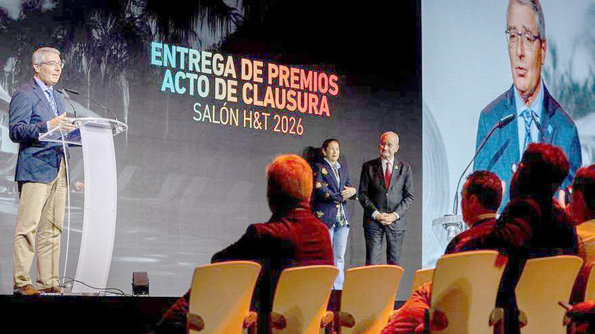 Francisco Salado en la clausura del salón H&amp;T.
