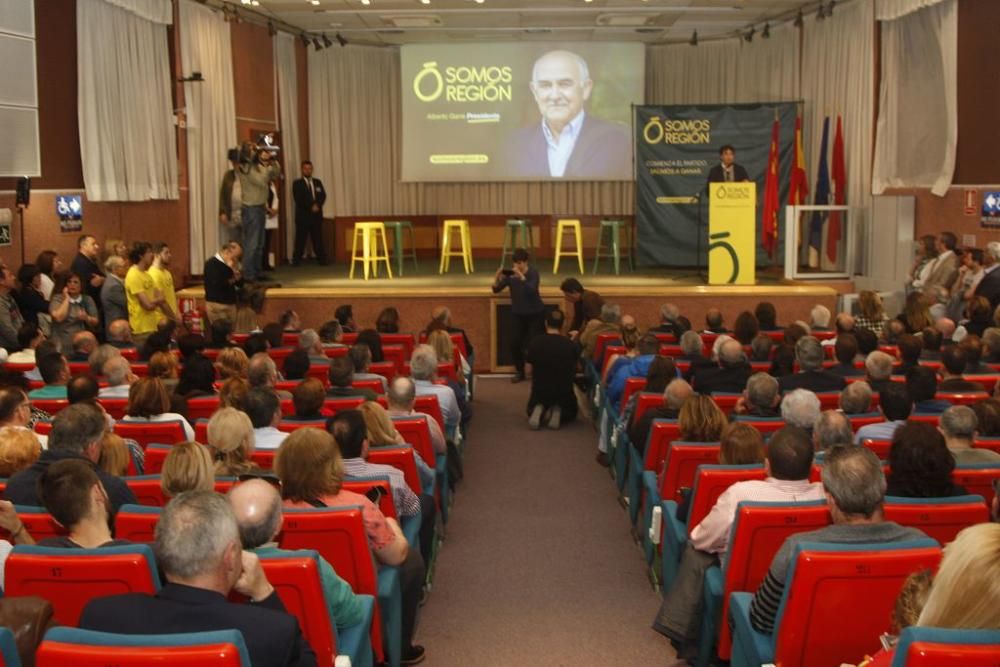 Presentación del partido 'Somos Región' en Murcia