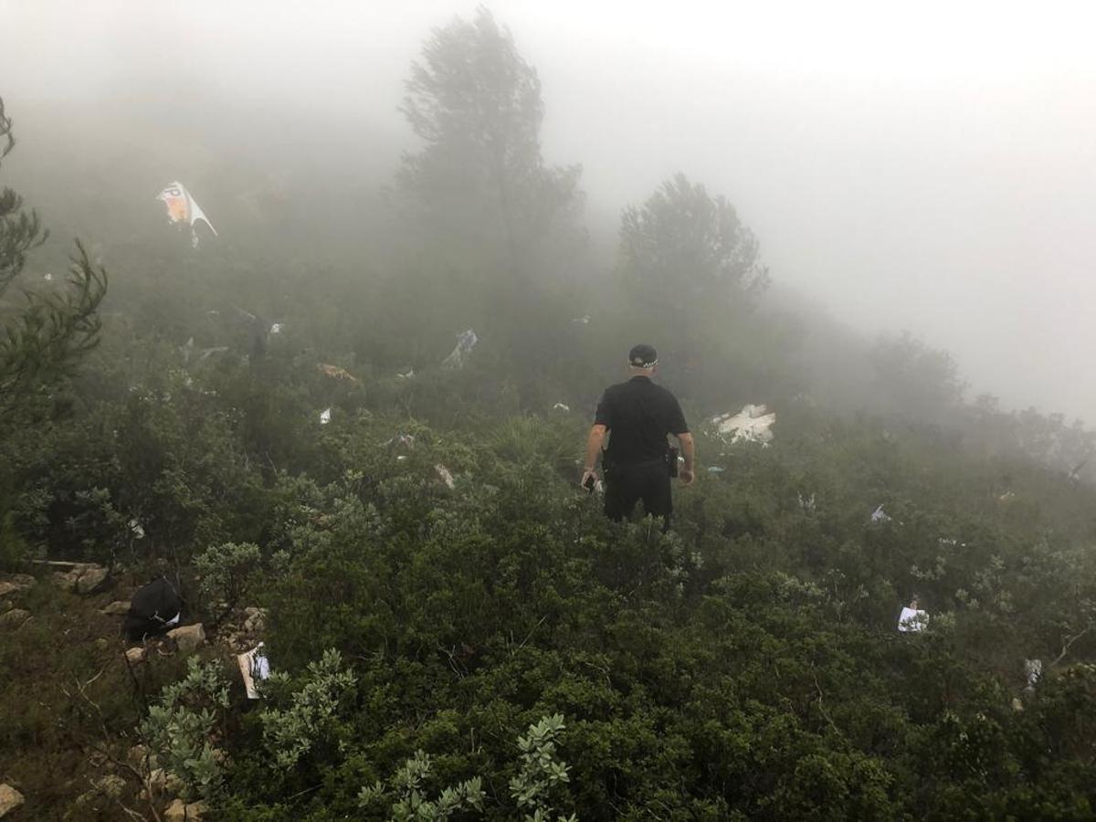 Dos fallecidos al estrellarse una avioneta en Pedreguer