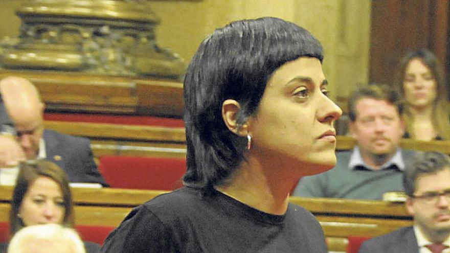 La diputada de la CUP Anna Gabriel al Parlament