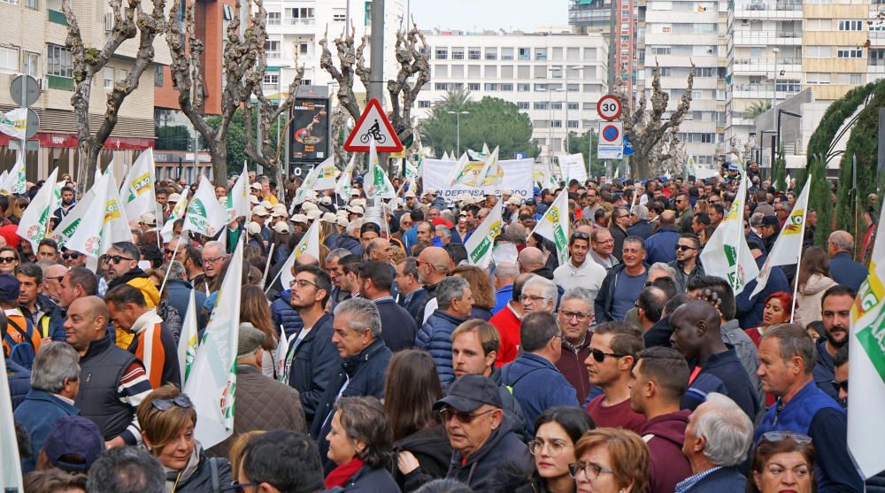 Así ha sido la manifestación de los agricultores