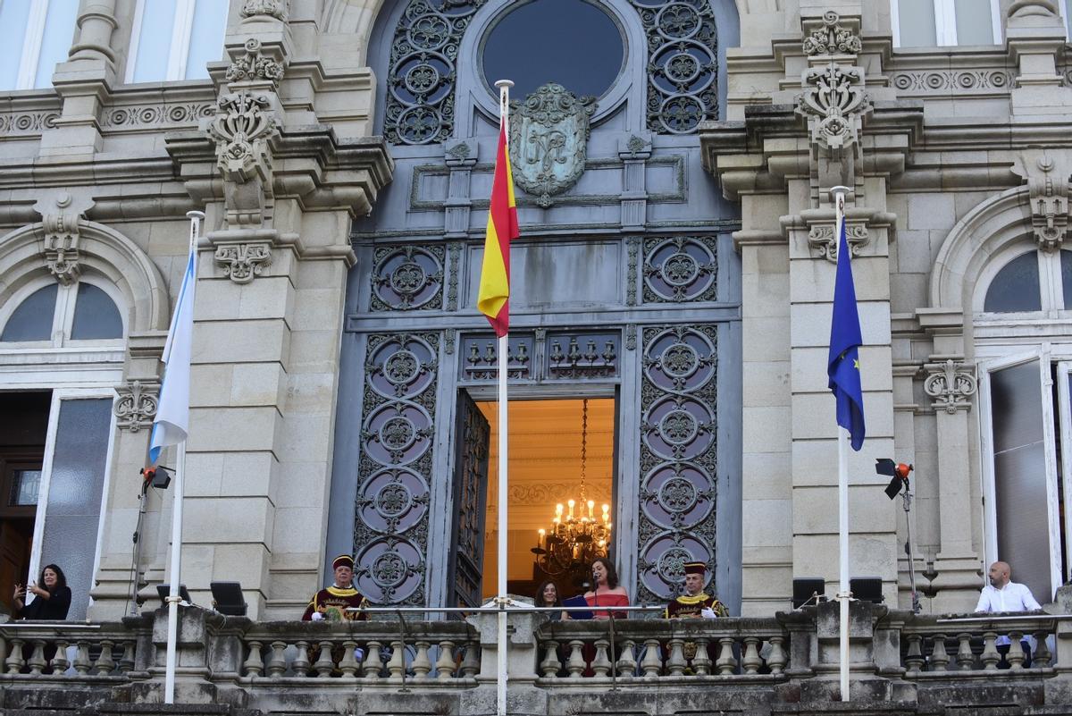 Pregón de la actriz Lucía Veiga que abre la fiestas de María Pita en A Coruña