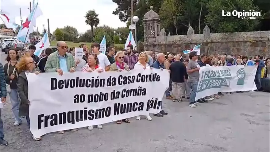 Visita institucional al pazo de Meirás, que será declarado Lugar de Memoria Democrática