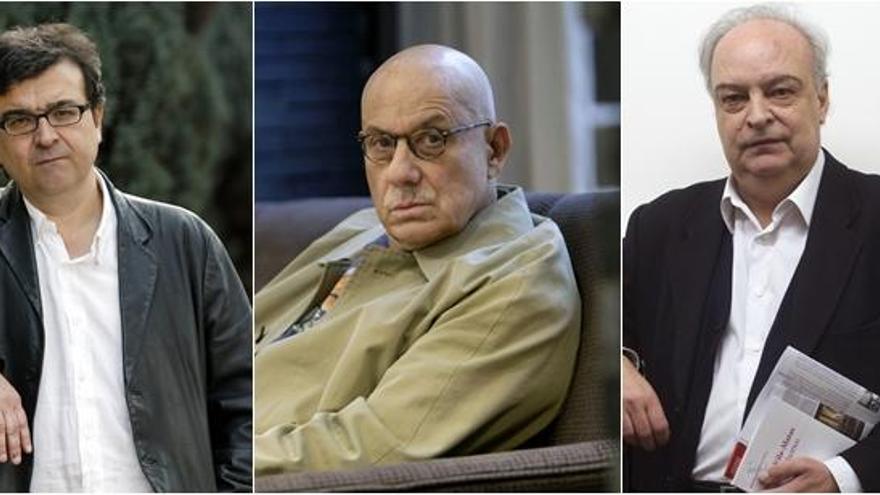 Javier Cercas, James Ellroy y Enrique Vila-Matas.