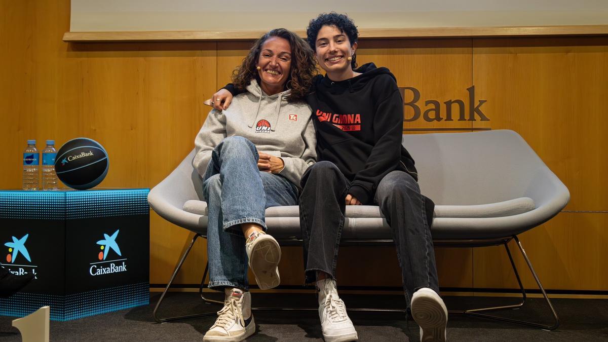 Laia Palau i Ainhoa López, a l'Auditori CaixaBank de Girona.