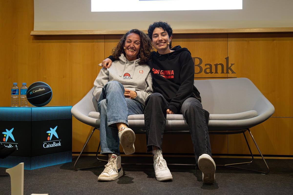 Laia Palau i Ainhoa López, a l'Auditori CaixaBank de Girona.