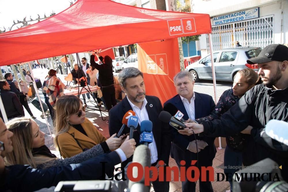 Joaquín López visita Calasparra junto al alcalde J