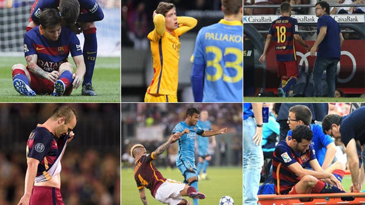 Las lesiones del FC Barcelona