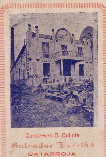 Libro de fiestas de 1926 donde aparece que la fábrica pertenece a Salvador Escribá.