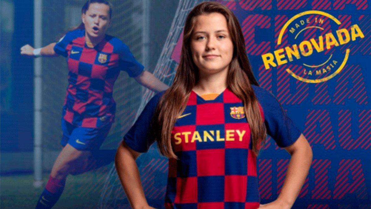 Claudia Pina renueva con el Barça hasta 2023