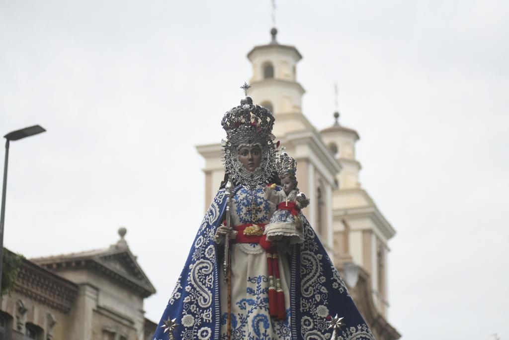 Romería de Murcia: primer tramo del recorrido de la Fuensanta