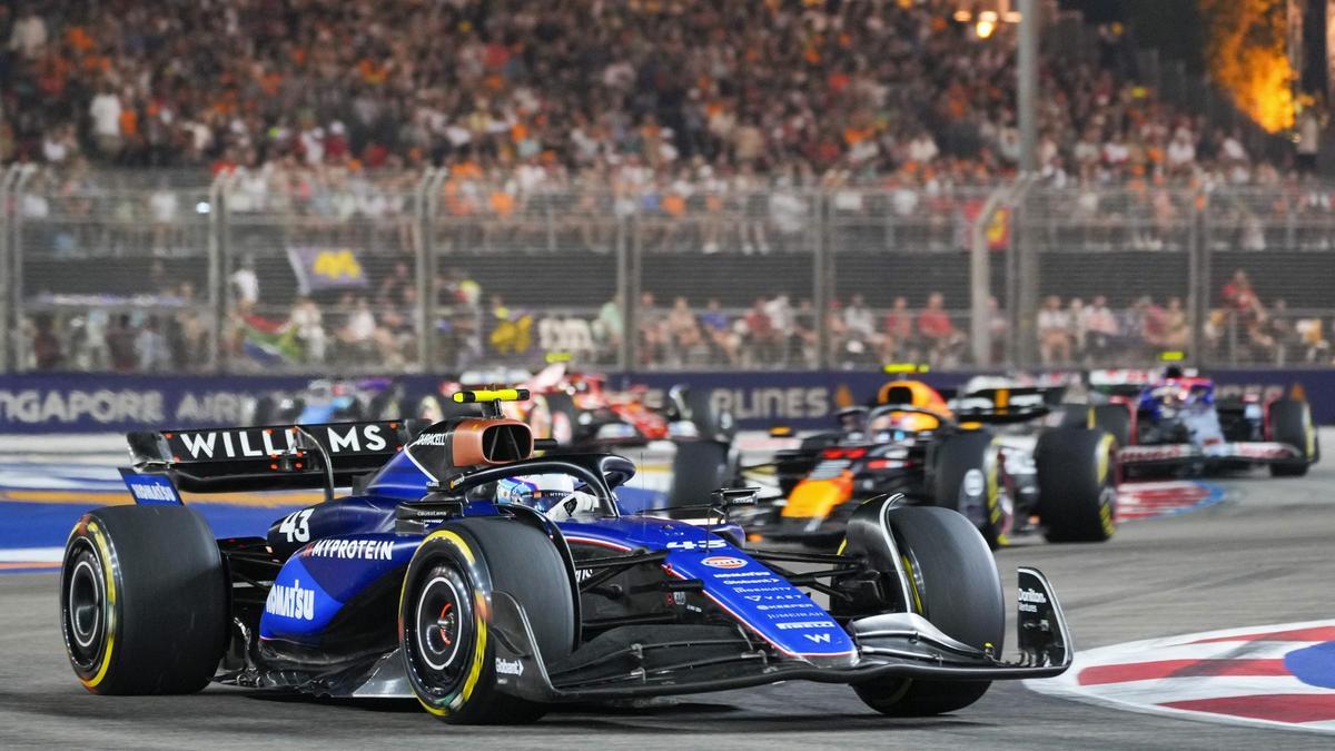 Franco Colapinto, en el GP de Singapur.