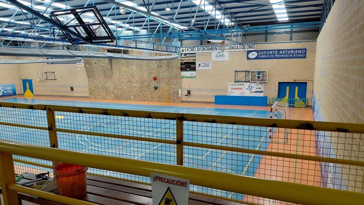 El polideportivo cangués.