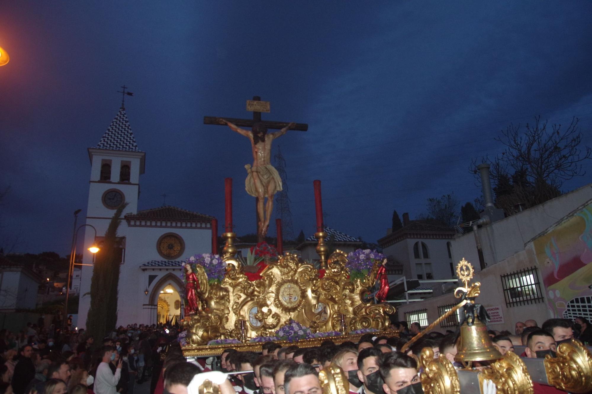 Traslado del Cristo de la Hermandad y la Caridad y la Virgen de los Dolores, en Puerto de la Torre