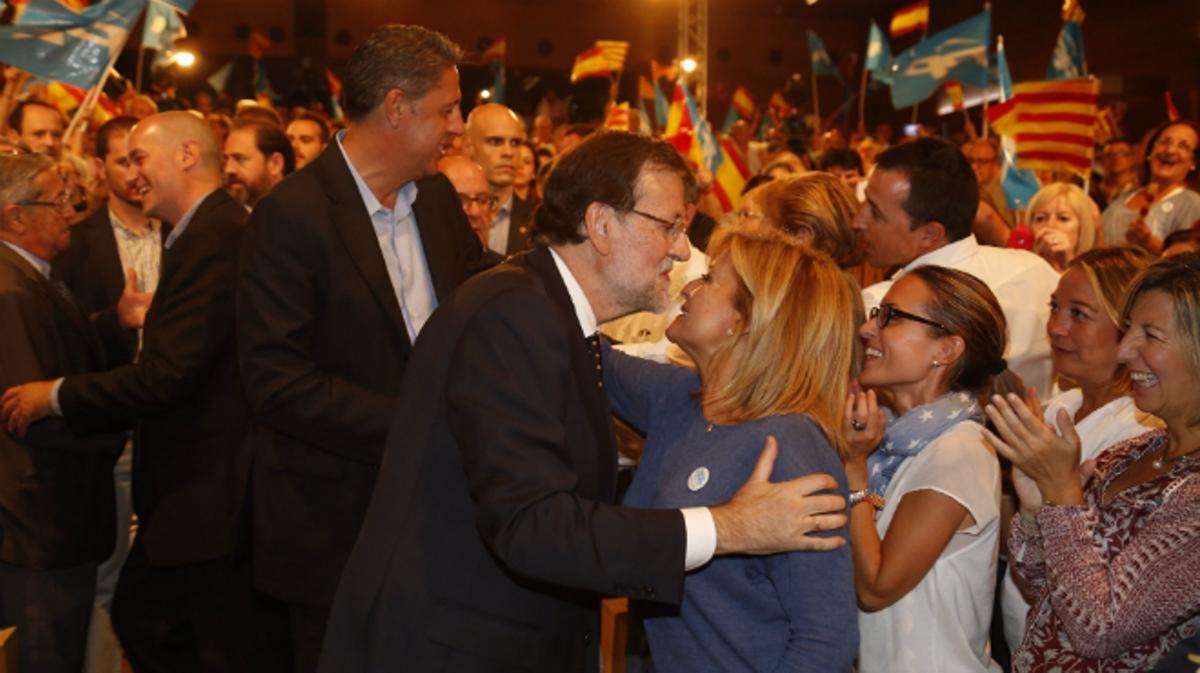 Rajoy ha sigut rebut amb crits d’’independència’ a Reus.