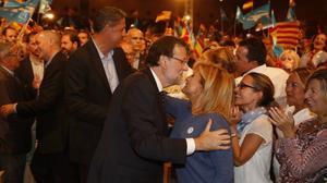 Rajoy ha sigut rebut amb crits d’’independència’ a Reus.