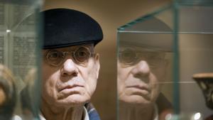 El escritor James Ellroy, en Madrid, donde ha presentado este lunes su nueva novela, Los seductores, en la que deconstruye el mito del icono hollywoodiense. 