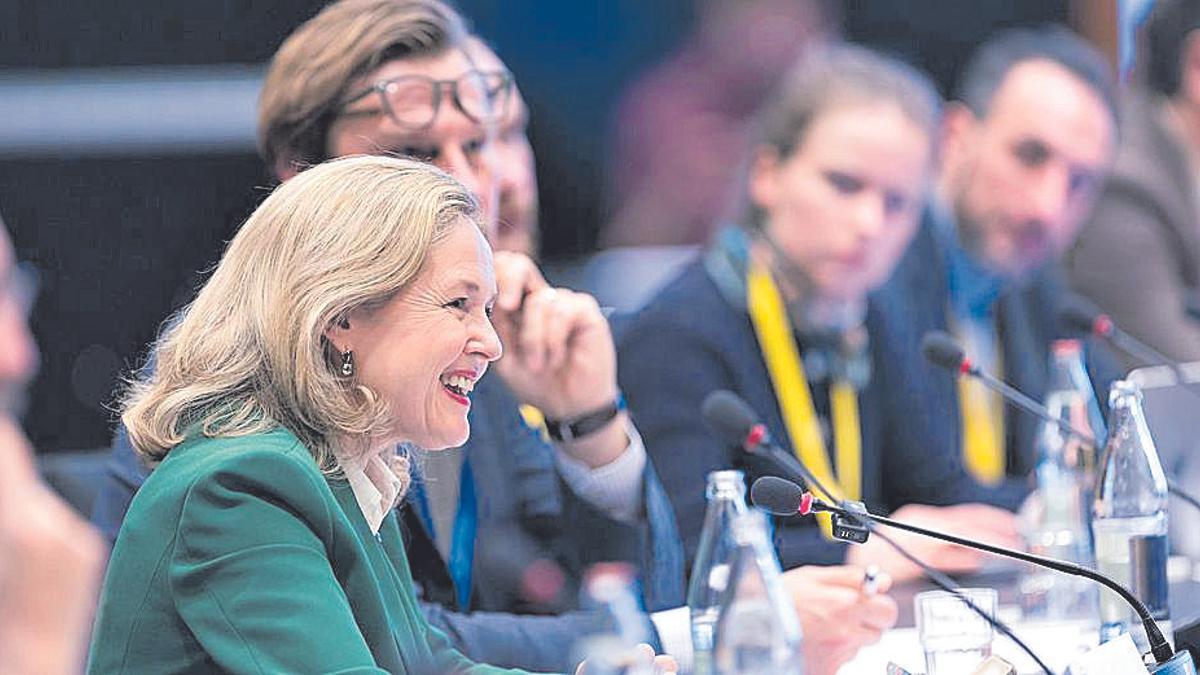 La presidenta del Banco Europeo de Inversiones, Nadia Calviño.