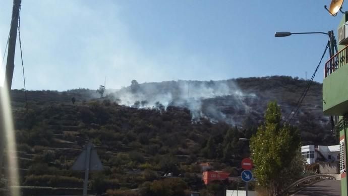 Incendio declarado en Cazadores