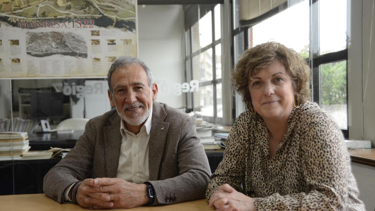 Sílvia Gratacós, president de la Cambra de Comerç de Manresa, i Esteve Pintó, president de PIMEC Catalunya central