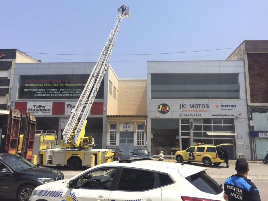 Incendio en Avilés