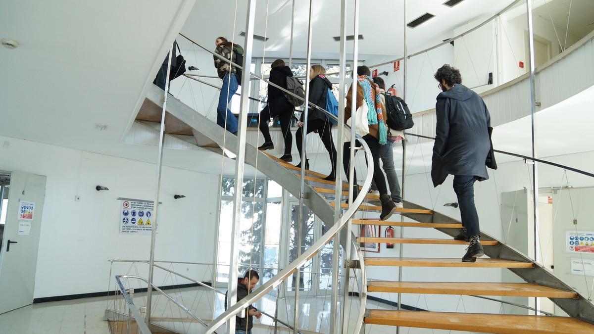 Visita d’estudiants al CoBoi. 