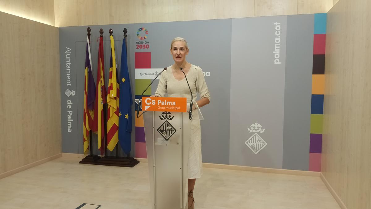 La portavoz de Ciudadanos en Cort, Eva Pomar.