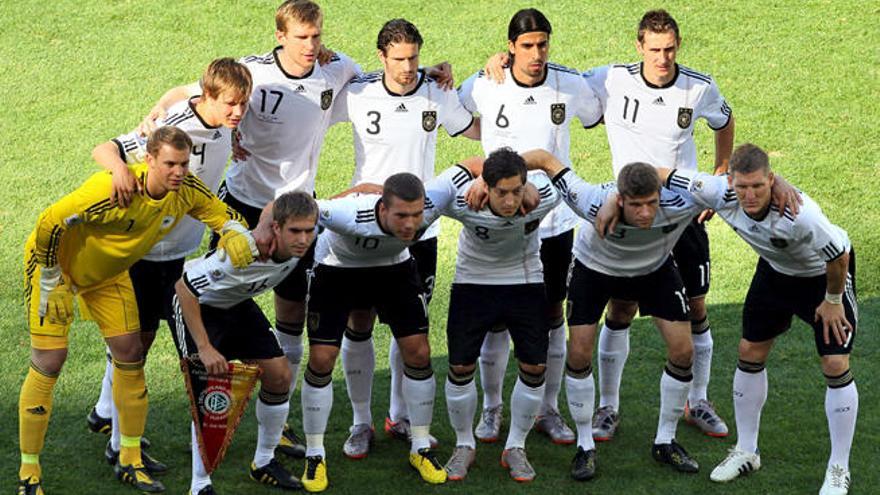 La selección alemana en el Mundial de Sudáfrica.