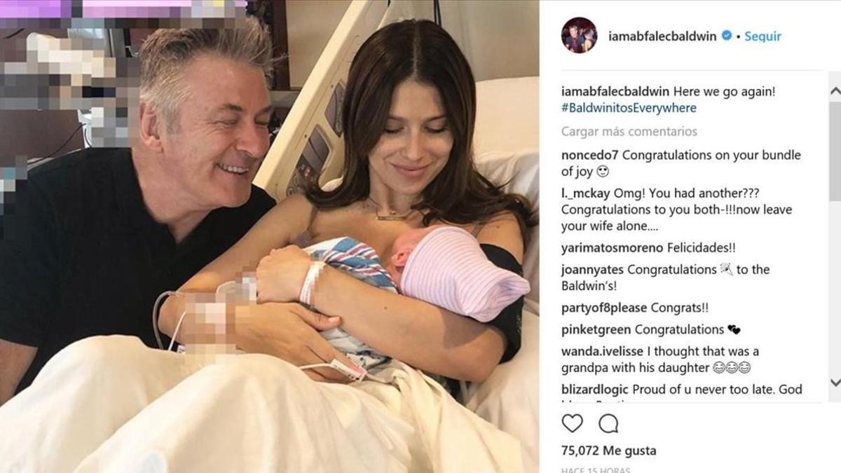 Alec Baldwin, padre de su cuarto hijo con Hilaria Thomas