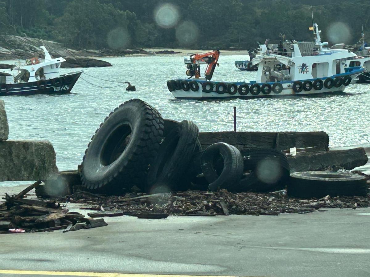 Residuos acumulados en las rampas.