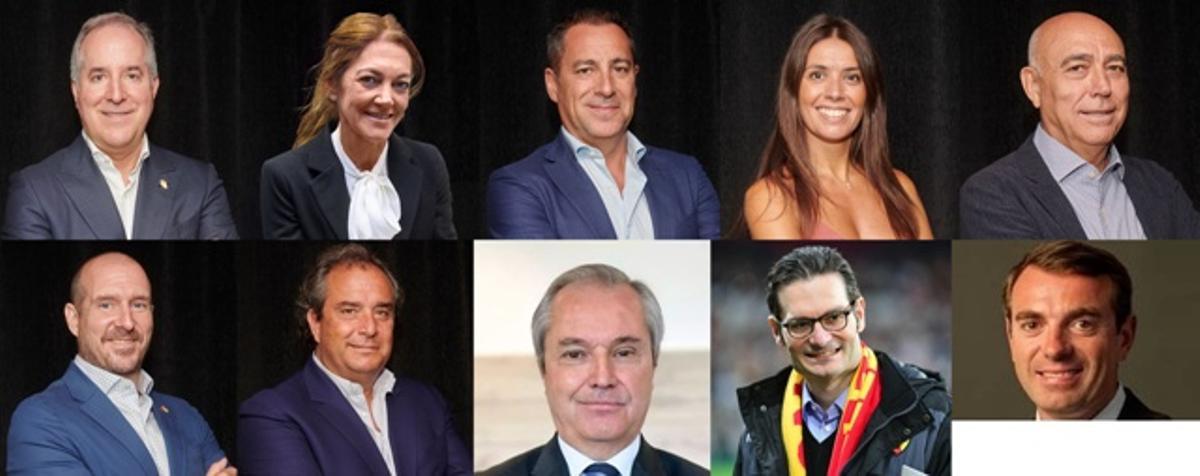 Los propietarios y consejeros del Real Zaragoza.