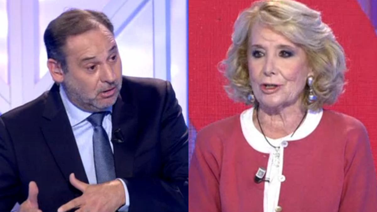 José Luis Ábalos y Esperanza Aguirre en 'Todo es mentira'