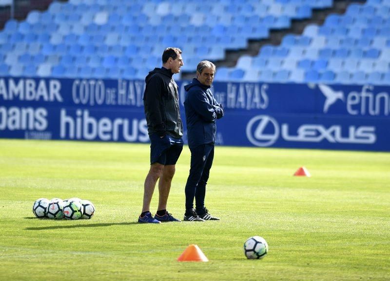 El Real Zaragoza se prepara para el 'derbi' de mañana