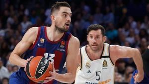 Rudy Fernández, en un partido esta temporada contra el Barça