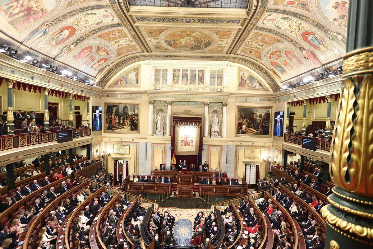 El hemiciclo del Congreso de los Diputados.
