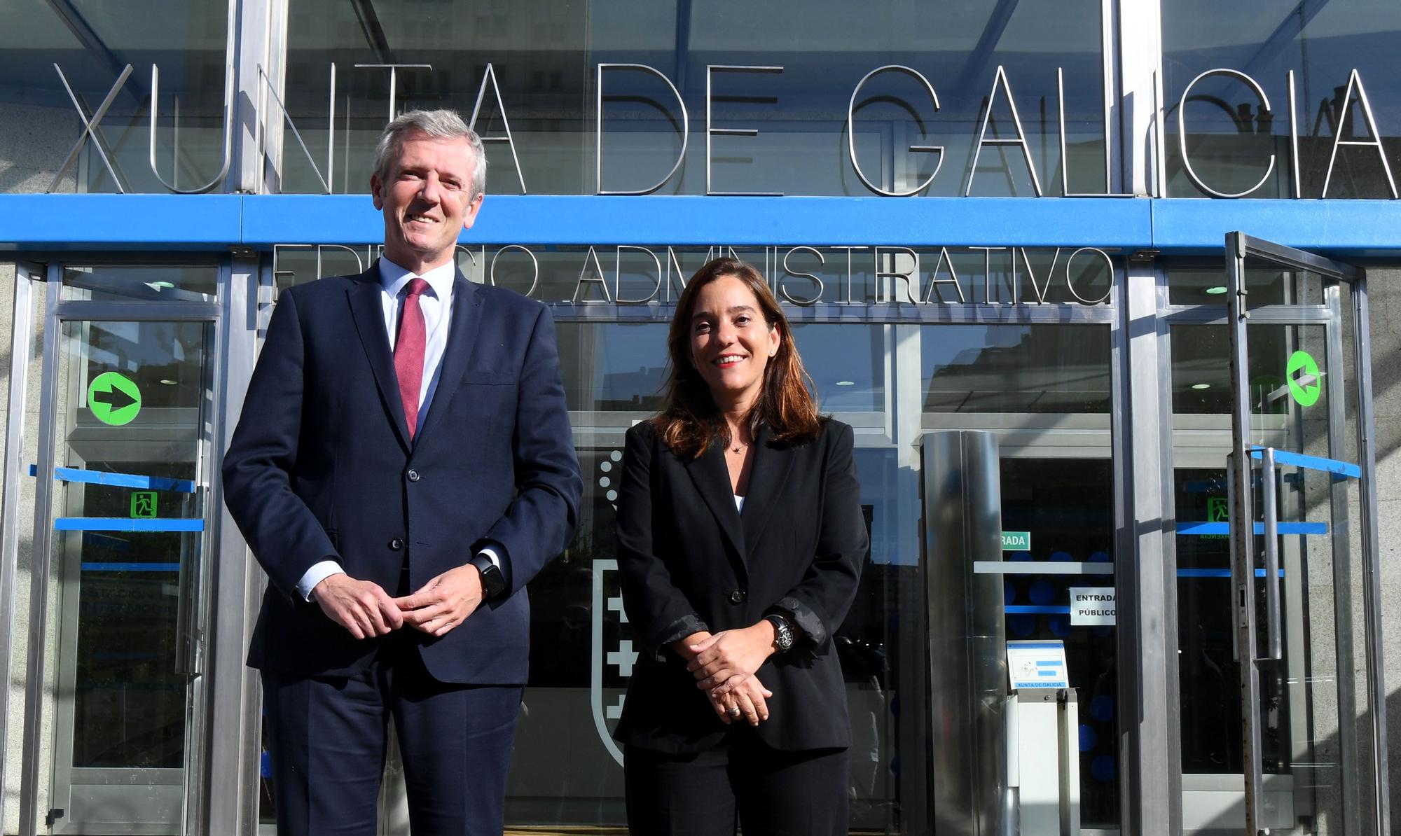 Primera reunión de Inés Rey y Alfonso Rueda